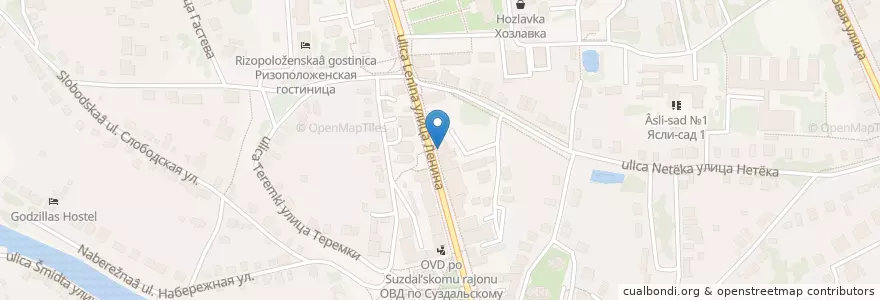 Mapa de ubicacion de Сбербанк en Rusia, Distrito Federal Central, Óblast De Vladímir, Суздальский Район, Городское Поселение Суздаль.