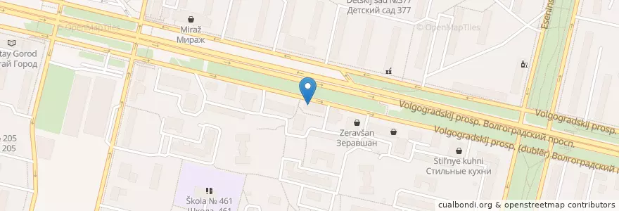 Mapa de ubicacion de ОТП Банк en 러시아, Центральный Федеральный Округ, Москва, Юго-Восточный Административный Округ, Район Кузьминки.