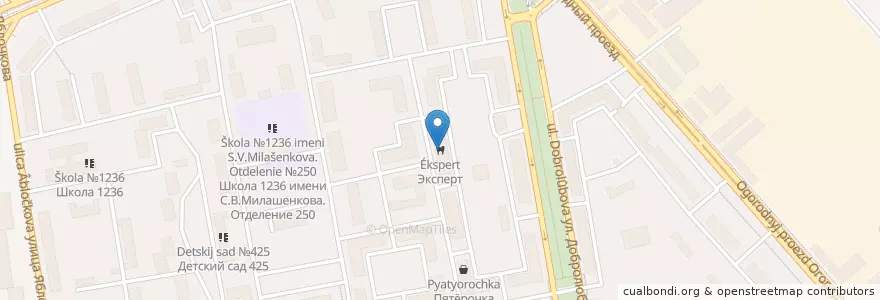 Mapa de ubicacion de Эксперт en Russland, Föderationskreis Zentralrussland, Moskau, Nordöstlicher Verwaltungsbezirk, Бутырский Район.