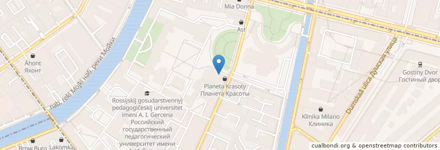 Mapa de ubicacion de terrassa en Russia, Северо-Западный Федеральный Округ, Oblast' Di Leningrado, San Pietroburgo, Центральный Район, Округ № 78.