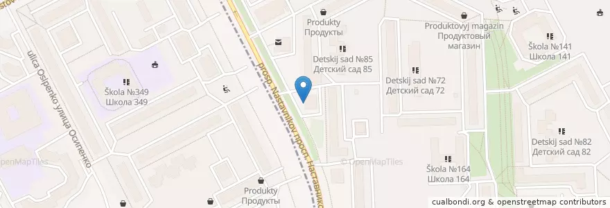 Mapa de ubicacion de Вацлав Замок en Russland, Föderationskreis Nordwest, Oblast Leningrad, Sankt Petersburg, Красногвардейский Район, Округ Пороховые.