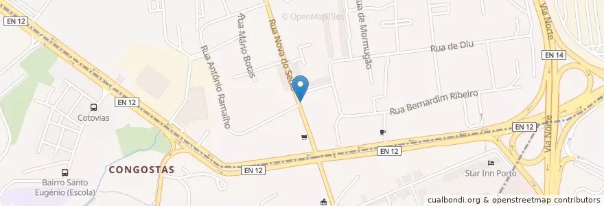Mapa de ubicacion de Estación de servicio Cepsa en پرتغال, Norte, Área Metropolitana Do Porto, Porto, Matosinhos, Ramalde.