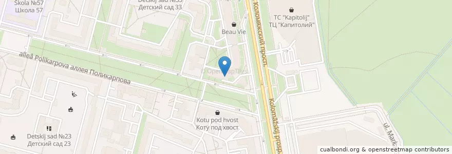 Mapa de ubicacion de XXI век en Russland, Föderationskreis Nordwest, Oblast Leningrad, Sankt Petersburg, Приморский Район, Округ Комендантский Аэродром.