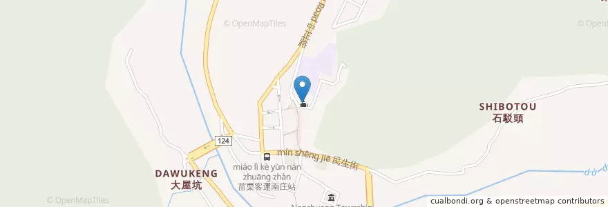 Mapa de ubicacion de 永昌宮 en Taiwán, Provincia De Taiwán, 苗栗縣, 南庄鄉.