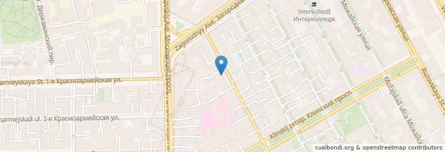 Mapa de ubicacion de Горздрав en Russland, Föderationskreis Nordwest, Oblast Leningrad, Sankt Petersburg, Адмиралтейский Район, Округ Семёновский.