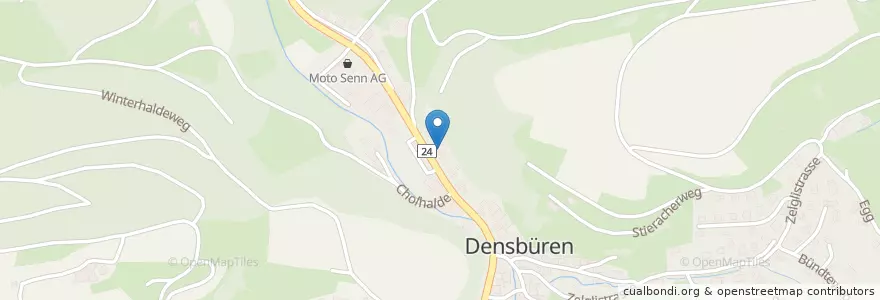 Mapa de ubicacion de Gemeindehaus Densbüren en سوئیس, Aargau, Bezirk Aarau, Densbüren.