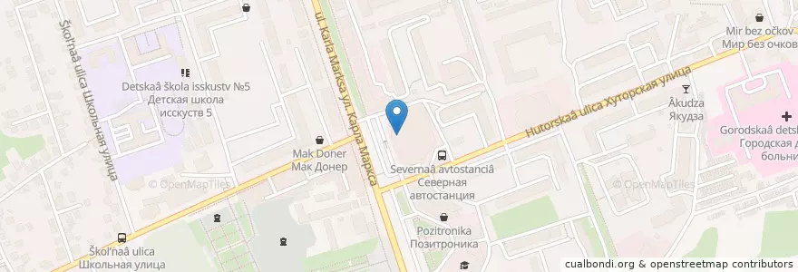Mapa de ubicacion de Банк "Авангард" en Russland, Föderationskreis Zentralrussland, Oblast Kursk, Курский Район, Городской Округ Курск.