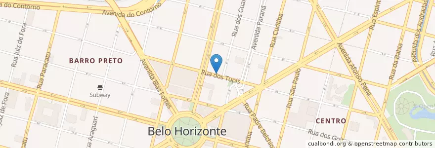 Mapa de ubicacion de Guga's bar en Brazil, Southeast Region, Minas Gerais, Região Geográfica Intermediária De Belo Horizonte, Região Metropolitana De Belo Horizonte, Microrregião Belo Horizonte, Belo Horizonte.