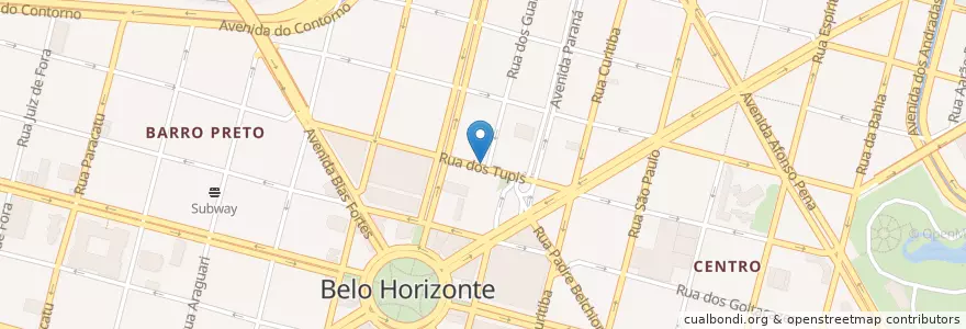 Mapa de ubicacion de Drog. Americana en ブラジル, 南東部地域, ミナス ジェライス, Região Geográfica Intermediária De Belo Horizonte, Região Metropolitana De Belo Horizonte, Microrregião Belo Horizonte, ベロオリゾンテ.