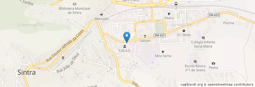 Mapa de ubicacion de Novo Banco en پرتغال, Área Metropolitana De Lisboa, Lisboa, Grande Lisboa, Sintra, Sintra.