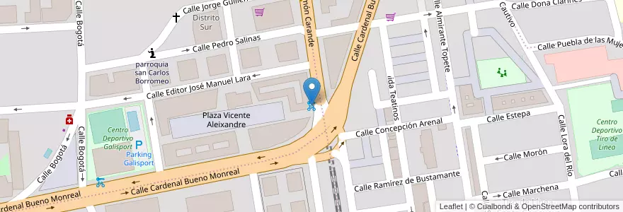 Mapa de ubicacion de 157 Avenida Cardenal Bueno Monreal en スペイン, アンダルシア州, Sevilla, セビリア.