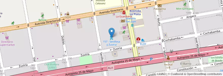 Mapa de ubicacion de 157 - Senillosa y Zuviria en Argentinië, Ciudad Autónoma De Buenos Aires, Buenos Aires.