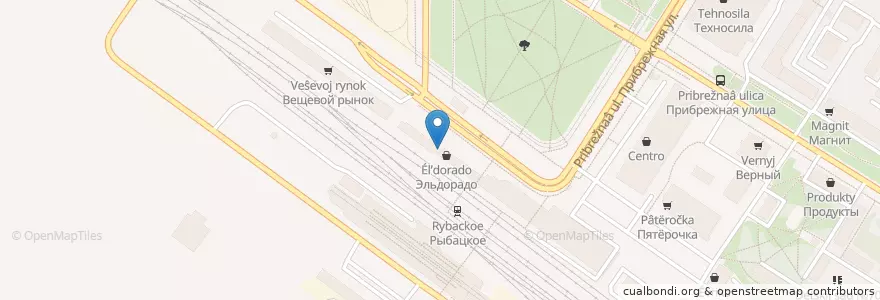 Mapa de ubicacion de McDonald's en Russland, Föderationskreis Nordwest, Oblast Leningrad, Sankt Petersburg, Невский Район, Округ Рыбацкое.