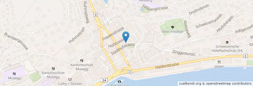 Mapa de ubicacion de Café Wey en 瑞士, Luzern, Luzern.