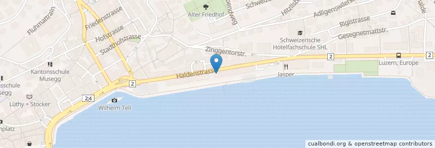 Mapa de ubicacion de Casineum Club en سوئیس, Luzern, Luzern.