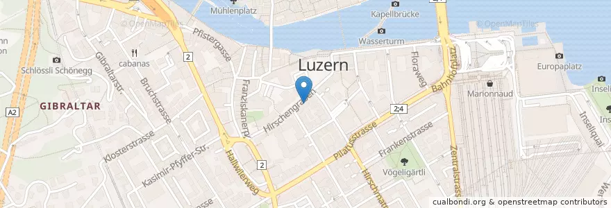 Mapa de ubicacion de Pastarazzi en سويسرا, Luzern, Luzern.
