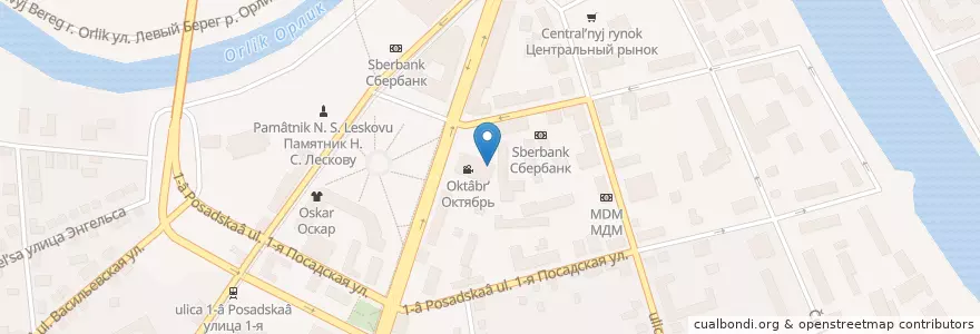 Mapa de ubicacion de Чудо Улей en Rusia, Distrito Federal Central, Óblast De Oriol, Орловский Район, Городской Округ Орёл.