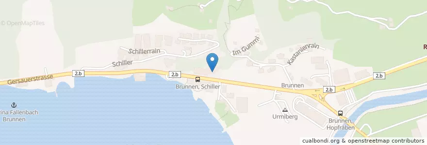 Mapa de ubicacion de Cafe Schiller en スイス, Schwyz, Schwyz, Ingenbohl.