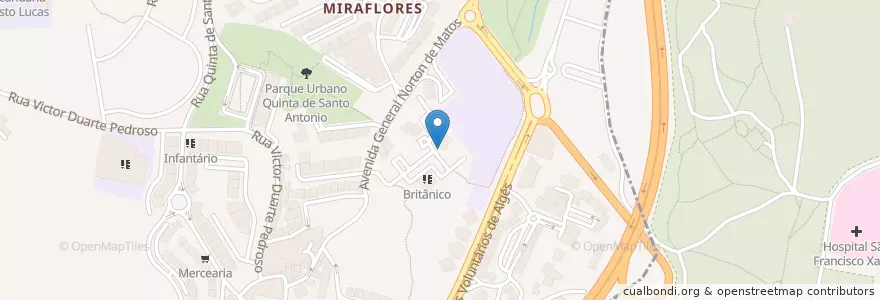 Mapa de ubicacion de Kids Paradise - Centro de Explicações en Portugal, Aire Métropolitaine De Lisbonne, Lisbonne, Grande Lisboa, Oeiras.