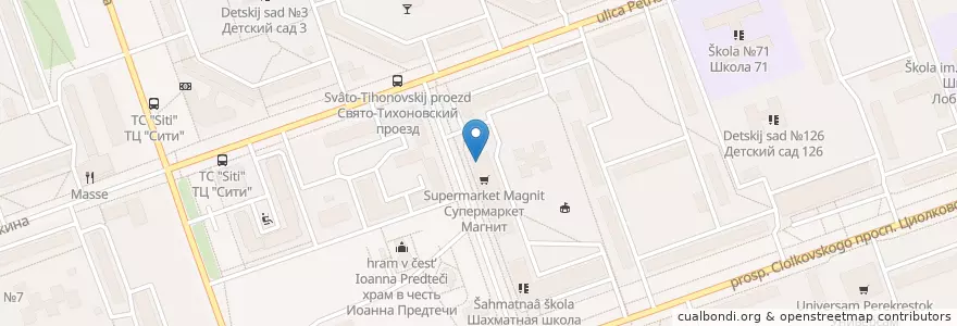 Mapa de ubicacion de Суши-бар en Rússia, Приволжский Федеральный Округ, Нижегородская Область, Городской Округ Дзержинск.