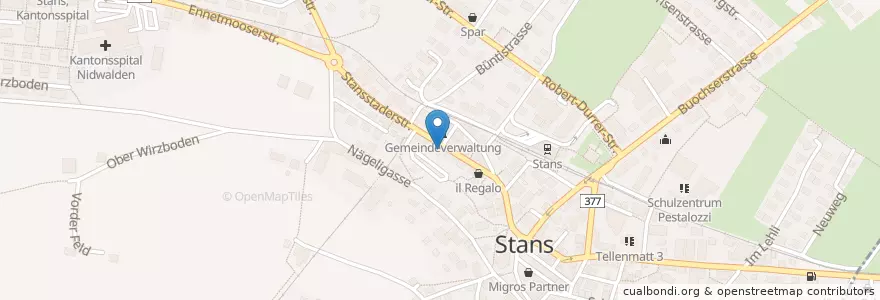 Mapa de ubicacion de bike-atelier.ch en Switzerland, Nidwalden, Stans.