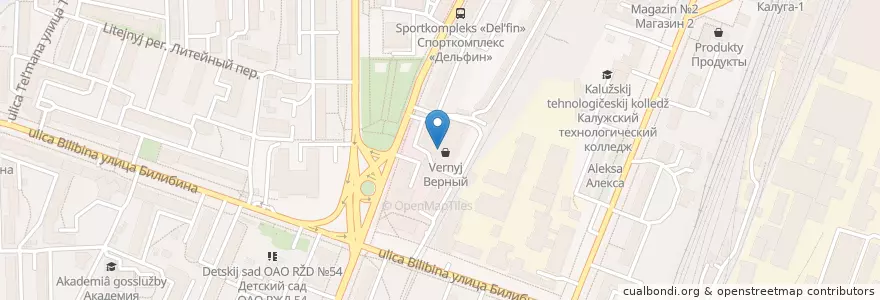 Mapa de ubicacion de Арлекино en Rusya Federasyonu, Центральный Федеральный Округ, Kaluga Oblastı, Городской Округ Калуга.