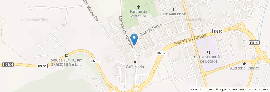 Mapa de ubicacion de 3 Pecados en 葡萄牙, Área Metropolitana De Lisboa, Setúbal, Península De Setúbal, Setúbal, Setúbal.