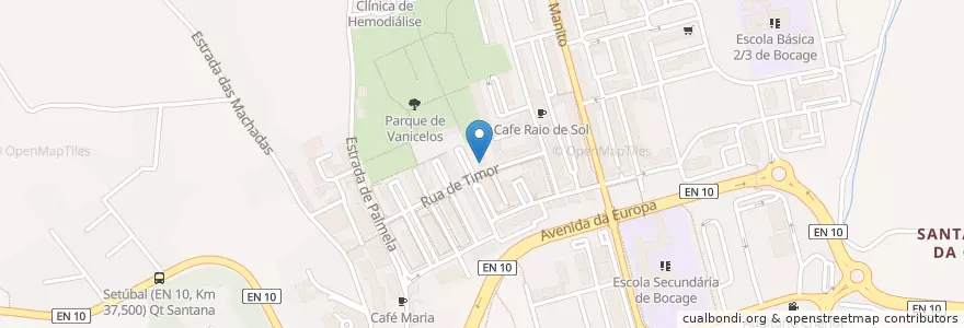 Mapa de ubicacion de Reestaurante Cozinha do Abade en Portugal, Área Metropolitana De Lisboa, Setúbal, Península De Setúbal, Setúbal, Setúbal.