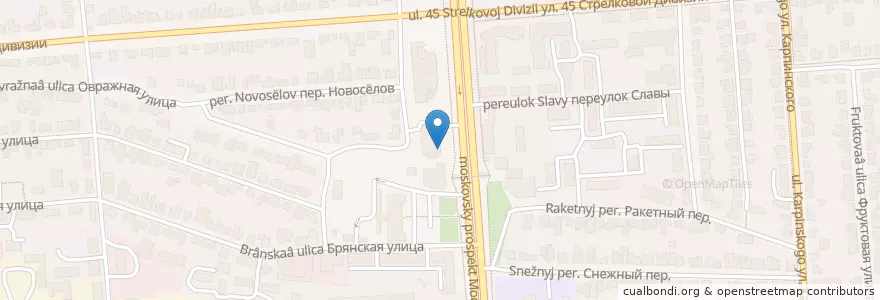 Mapa de ubicacion de РоссельхозБанк en Rusia, Distrito Federal Central, Óblast De Vorónezh, Городской Округ Воронеж.