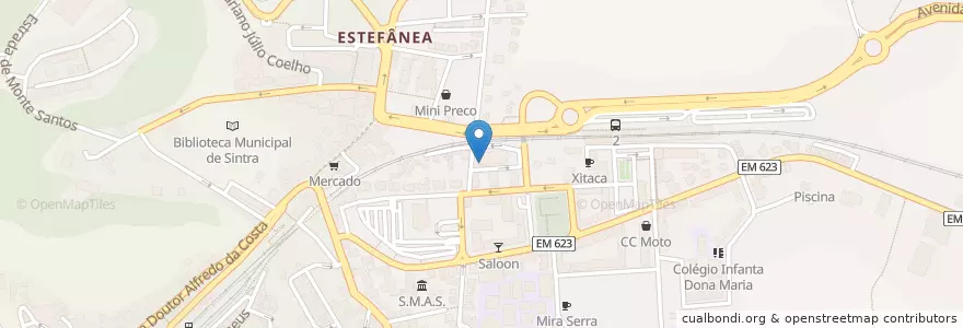 Mapa de ubicacion de Clínica "Cintra Médica" en Portugal, Área Metropolitana De Lisboa, Lissabon, Grande Lisboa, Sintra, Sintra.