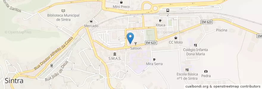Mapa de ubicacion de Caixa Geral de Depósitos en Portugal, Área Metropolitana De Lisboa, Lisboa, Grande Lisboa, Sintra, Sintra.