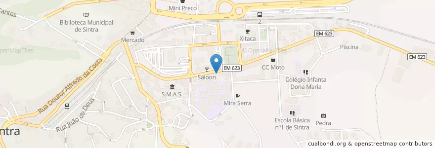 Mapa de ubicacion de BPN en 葡萄牙, Área Metropolitana De Lisboa, Lisboa, Grande Lisboa, Sintra, Sintra.