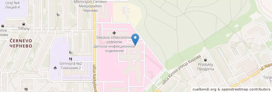 Mapa de ubicacion de Травматологический пункт en Rusia, Distrito Federal Central, Óblast De Moscú, Городской Округ Красногорск.