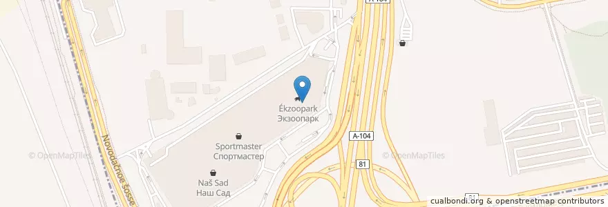 Mapa de ubicacion de Comedy cafe en Russia, Distretto Federale Centrale, Москва, Северо-Восточный Административный Округ, Район Северный.