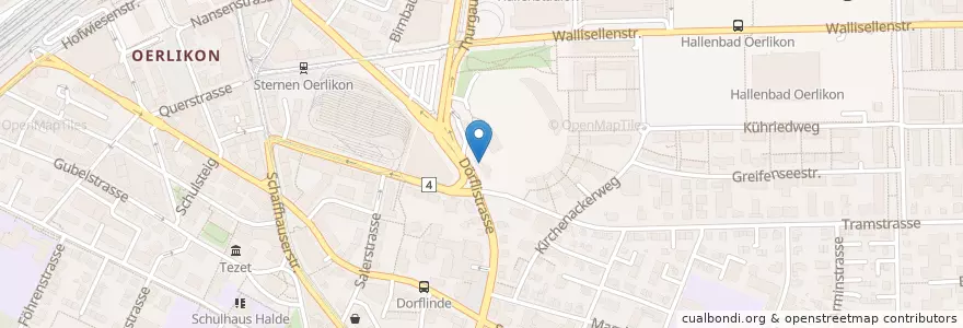 Mapa de ubicacion de Club Mundwerk en Svizzera, Zurigo, Distretto Di Zurigo, Zurigo.