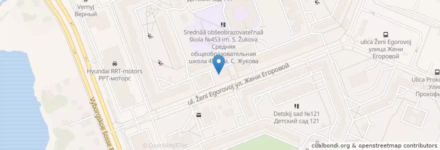 Mapa de ubicacion de Сираб en Russia, Northwestern Federal District, Leningrad Oblast, Saint Petersburg, Vyborgsky District, Округ Шувалово-Озерки.