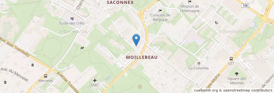 Mapa de ubicacion de Boulangerie Eric Emery en Switzerland, Genève, Genève, Genève.