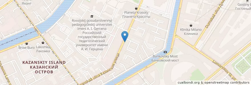 Mapa de ubicacion de Gills en ロシア, 北西連邦管区, レニングラード州, サンクト ペテルブルク, Центральный Район, Округ № 78.