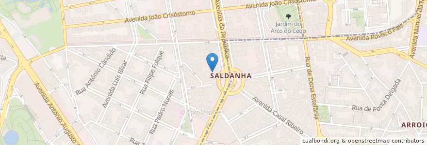 Mapa de ubicacion de Santander Totta en Portugal, Aire Métropolitaine De Lisbonne, Lisbonne, Grande Lisboa, Lisbonne, Avenidas Novas.