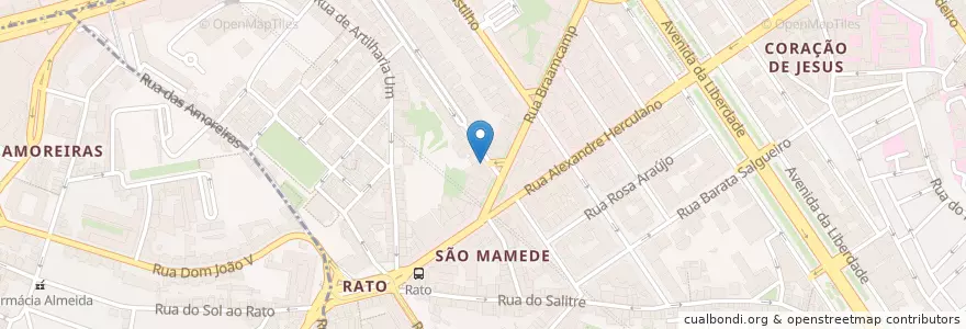 Mapa de ubicacion de McDonald's en 葡萄牙, Área Metropolitana De Lisboa, Lisboa, Grande Lisboa, 里斯本, Santo António.