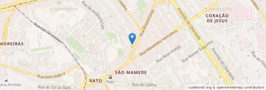 Mapa de ubicacion de Caixa Geral de Depósitos en 포르투갈, Área Metropolitana De Lisboa, Lisboa, Grande Lisboa, 리스본, Santo António.