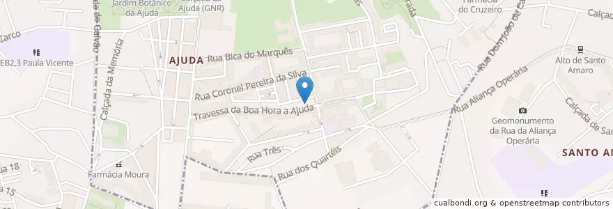 Mapa de ubicacion de Centro Clinico da Ajuda en Portugal, Área Metropolitana De Lisboa, Lissabon, Grande Lisboa, Lissabon, Ajuda, Belém.