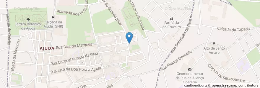 Mapa de ubicacion de Snak-Bar o Anexo en Portugal, Área Metropolitana De Lisboa, Lisbon, Grande Lisboa, Lisbon, Ajuda.