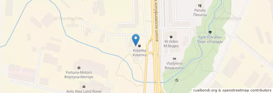 Mapa de ubicacion de Лаборатория en Rússia, Distrito Federal Central, Москва, Северо-Восточный Административный Округ, Район Отрадное.