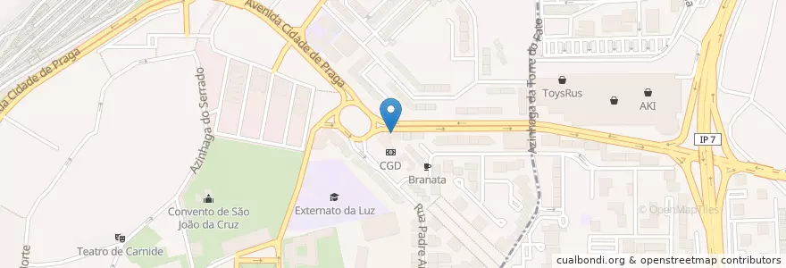 Mapa de ubicacion de Wok Ninja en Portugal, Área Metropolitana De Lisboa, Lisboa, Grande Lisboa, Lisboa, Carnide.