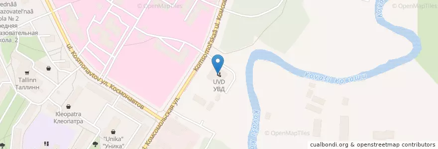 Mapa de ubicacion de УВД en Russie, District Fédéral Du Nord-Ouest, Oblast De Léningrad, Сосновоборский Городской Округ, Ломоносовский Район.