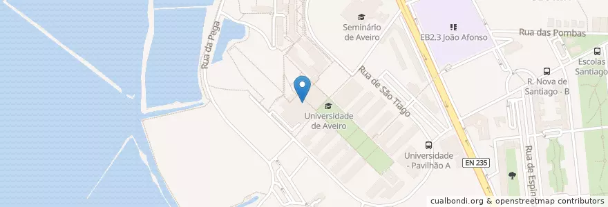 Mapa de ubicacion de Parafarmácia en Португалия, Aveiro, Центральный Регион, Baixo Vouga, Aveiro, Glória E Vera Cruz.