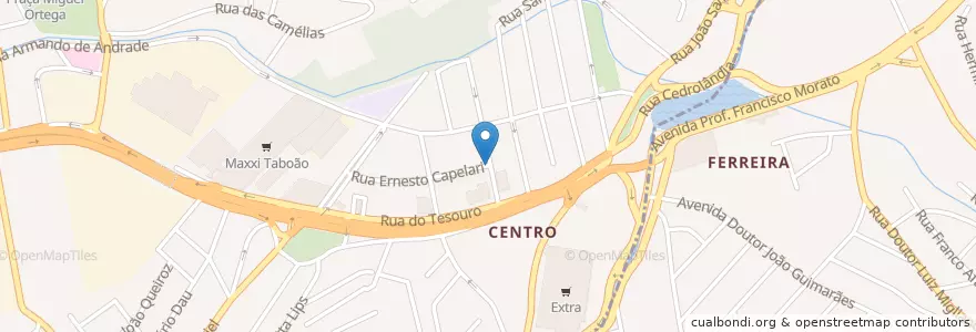 Mapa de ubicacion de Gaúchos Bar & Restaurante en Brazilië, Regio Zuidoost, São Paulo, Região Geográfica Intermediária De São Paulo, Região Metropolitana De São Paulo, Região Imediata De São Paulo, Taboão Da Serra.