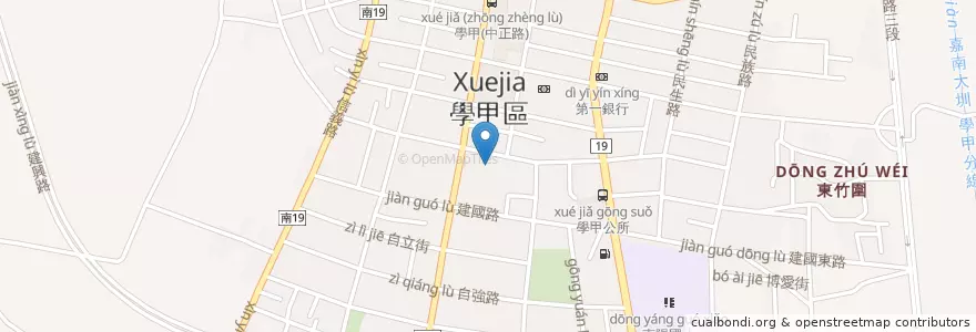 Mapa de ubicacion de 聖恩醫院 en تايوان, تاينان, 學甲區.