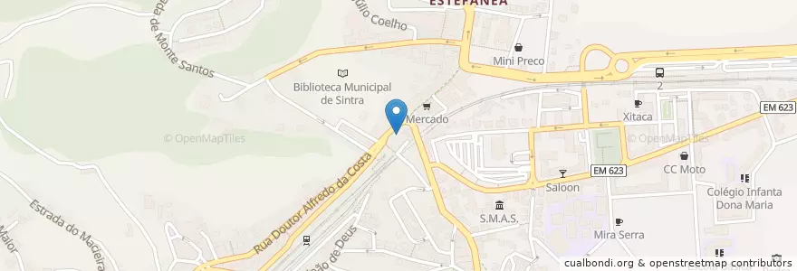 Mapa de ubicacion de Millennium bcp en 포르투갈, Área Metropolitana De Lisboa, Lisboa, Grande Lisboa, Sintra, Sintra.